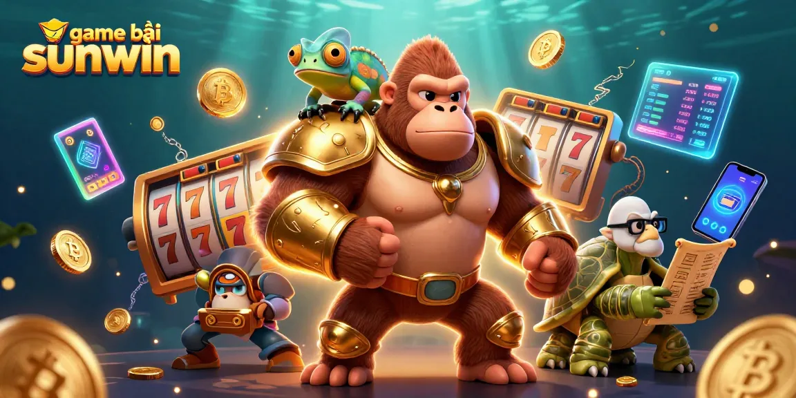 Experience exciting game bài sunwin with dynamic casino characters in a vibrant 3D scene featuring thrilling gaming elements.