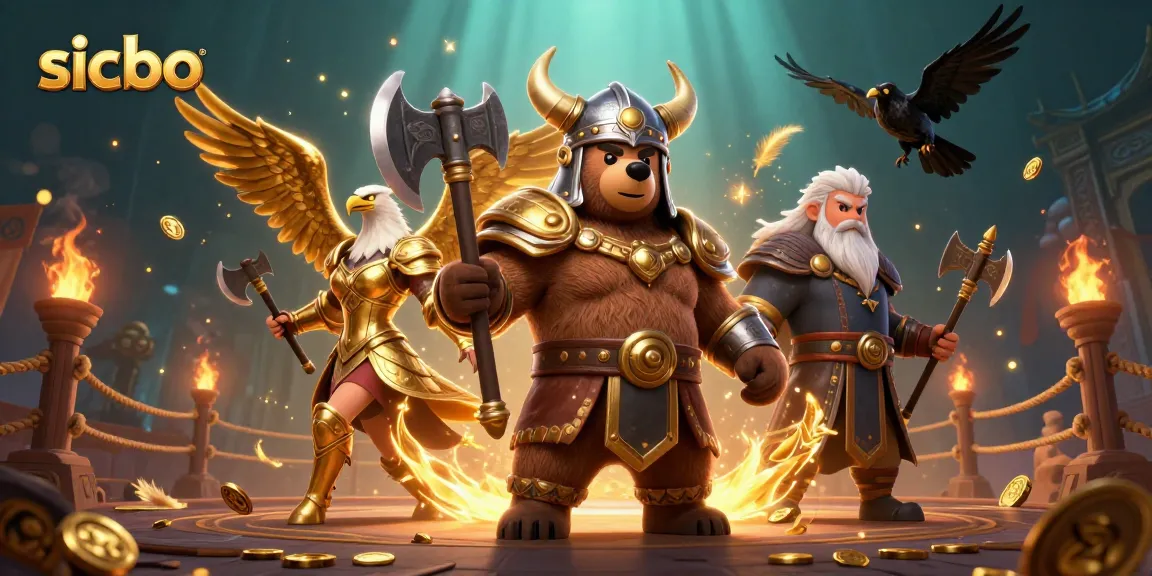 Experience the excitement of playing sicbo with this dynamic, eye-catching casino scene.