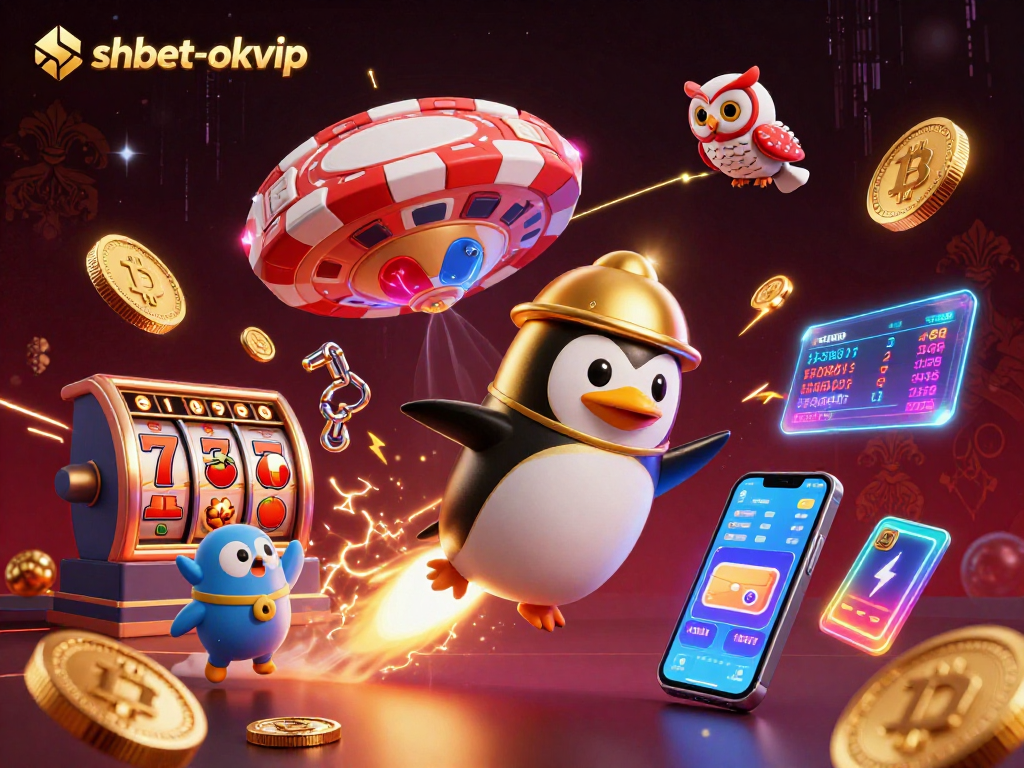 Experience the excitement of shbet-okvip with a dynamic casino adventure in space, featuring vibrant elements and a thrilling theme.