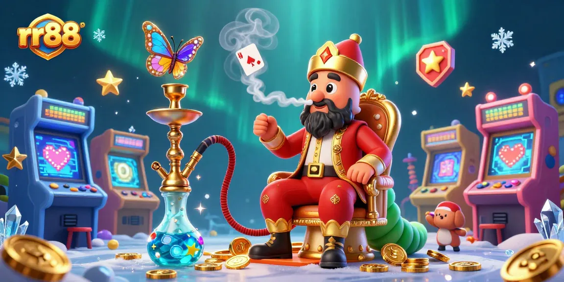 Win big with rr88 in this colorful 3D casino scene featuring games and characters!