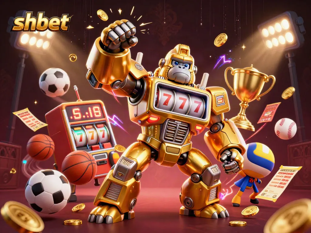 Engage with shbet's thrilling gaming environment featuring dynamic 3D casino elements and sports excitement.